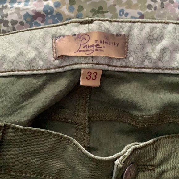 Paige Denim Layne Maternity Cargo Pants size 33 - Picture 3 of 7